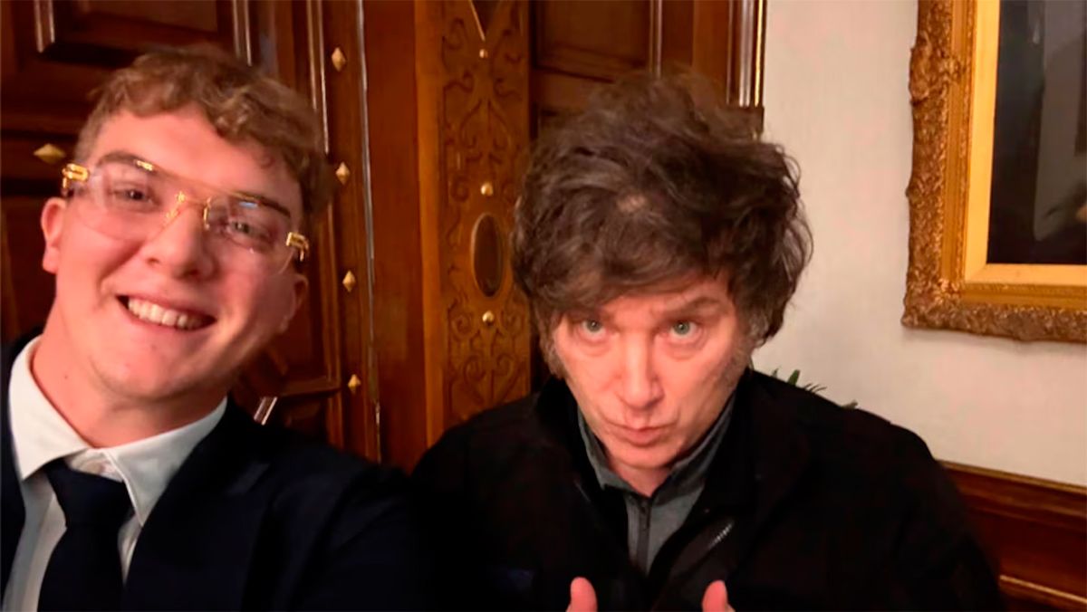  Milei con Hayden Davis 