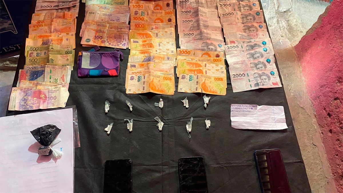 Drogas y dinero secuestrado