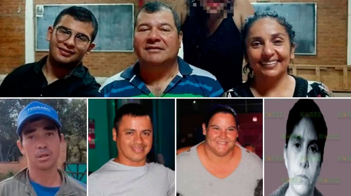 Los siete imputados por el femicidio de Cecilia 