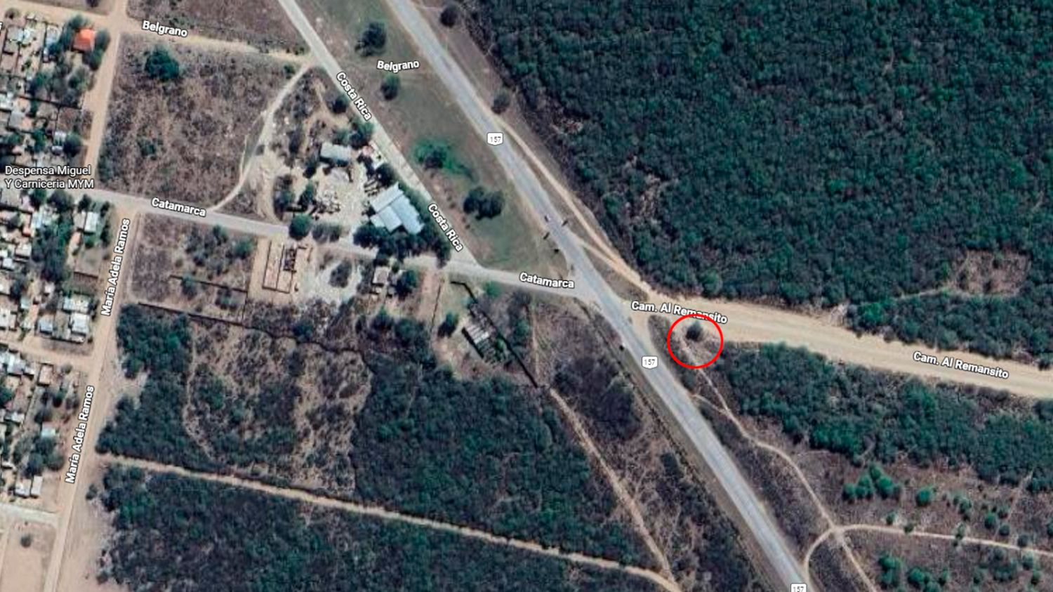 Lugar donde hallaron el cuerpo 