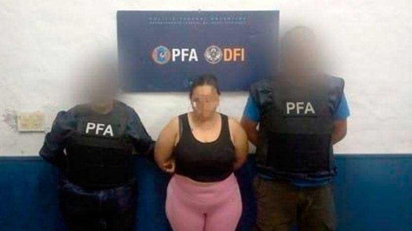 La mujer detenida 