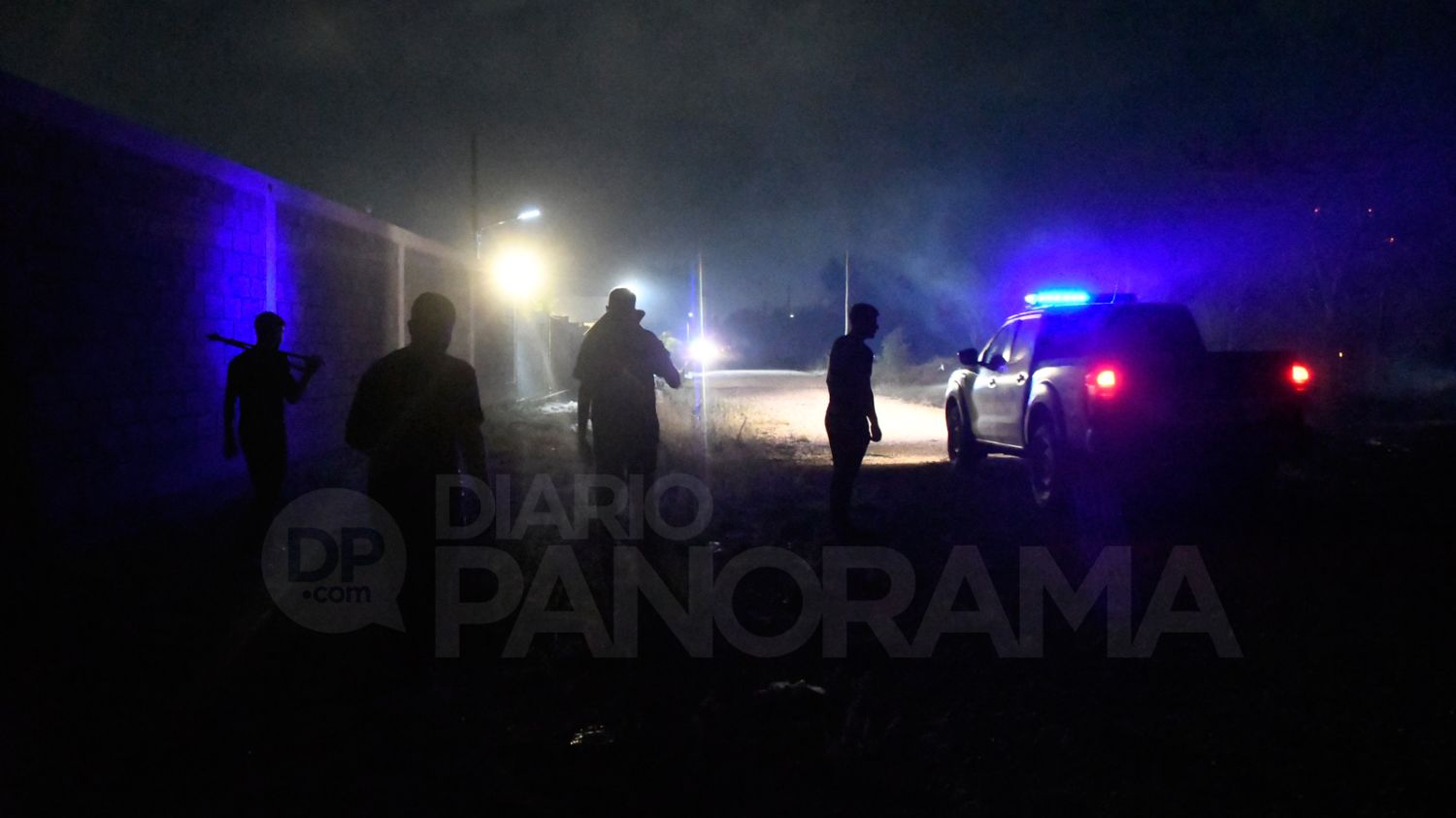 Personal policial en el lugar 