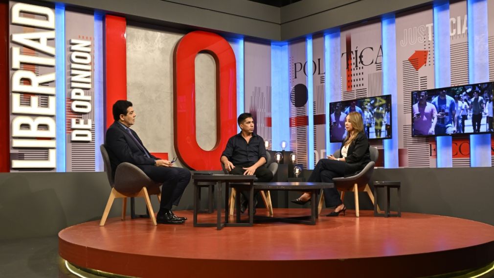 David Guido y Alejandra Rafael de la Cámara de Comercio SDE en Libertad de Opinión 