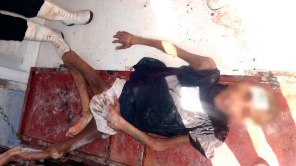 Cuerpo de un prisionero asesinado 