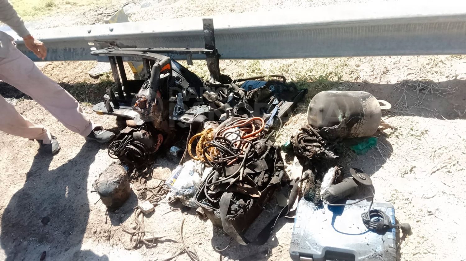 También perdió herramientas 