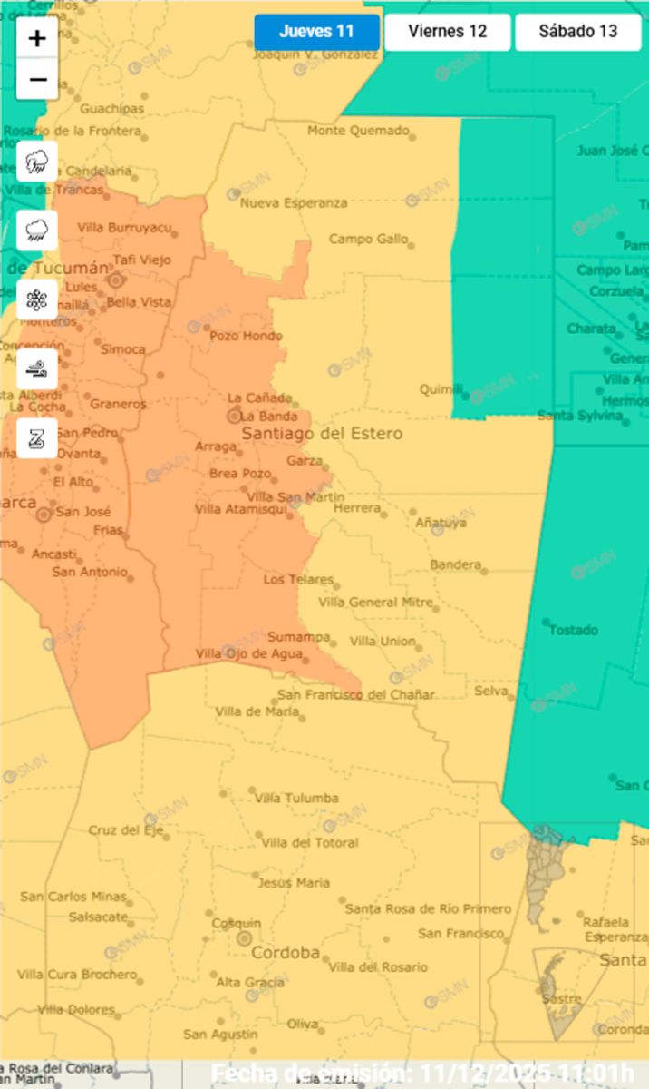 Zonas Amarilla y Naranja 