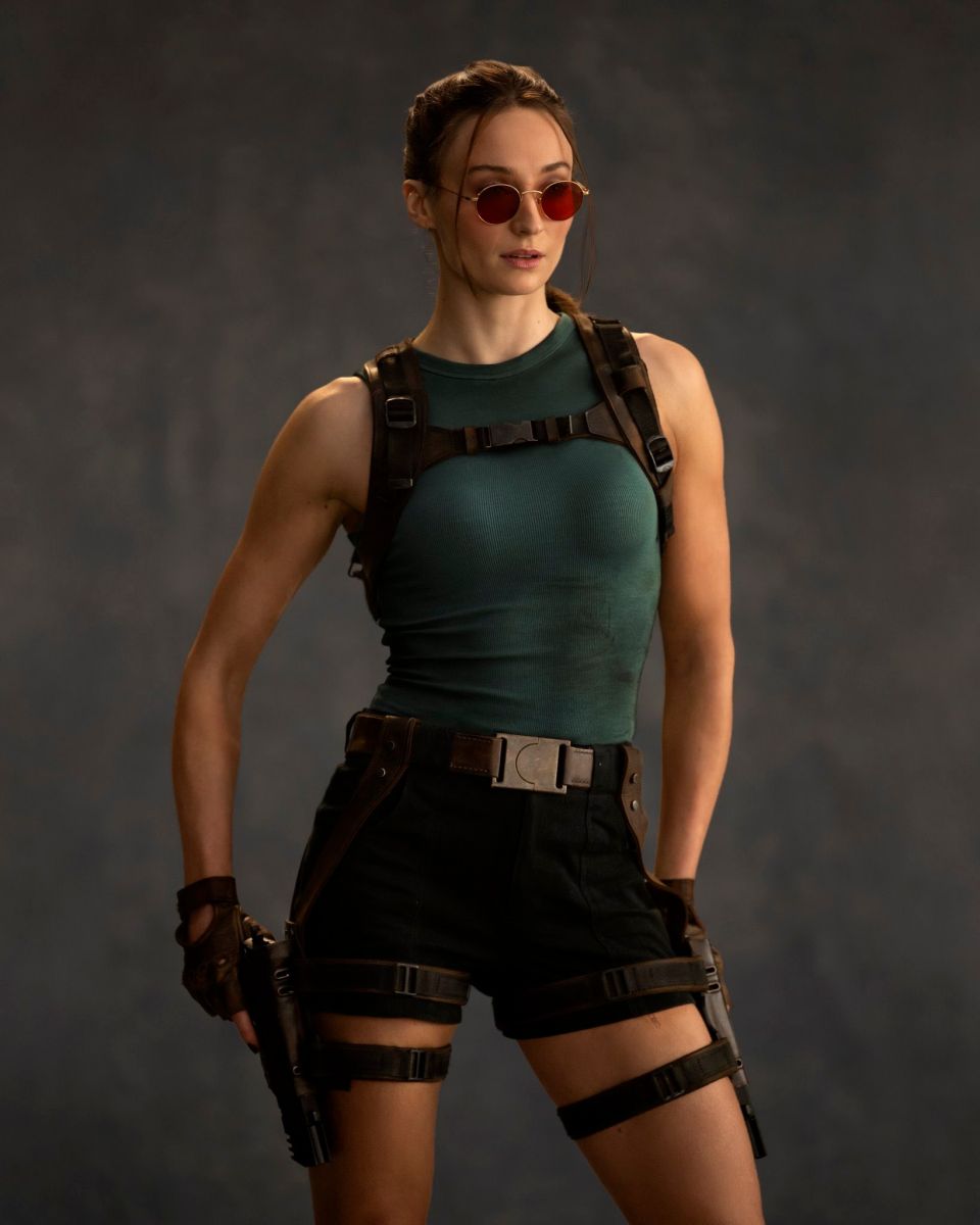 Sophie Turner como Lara Croft 