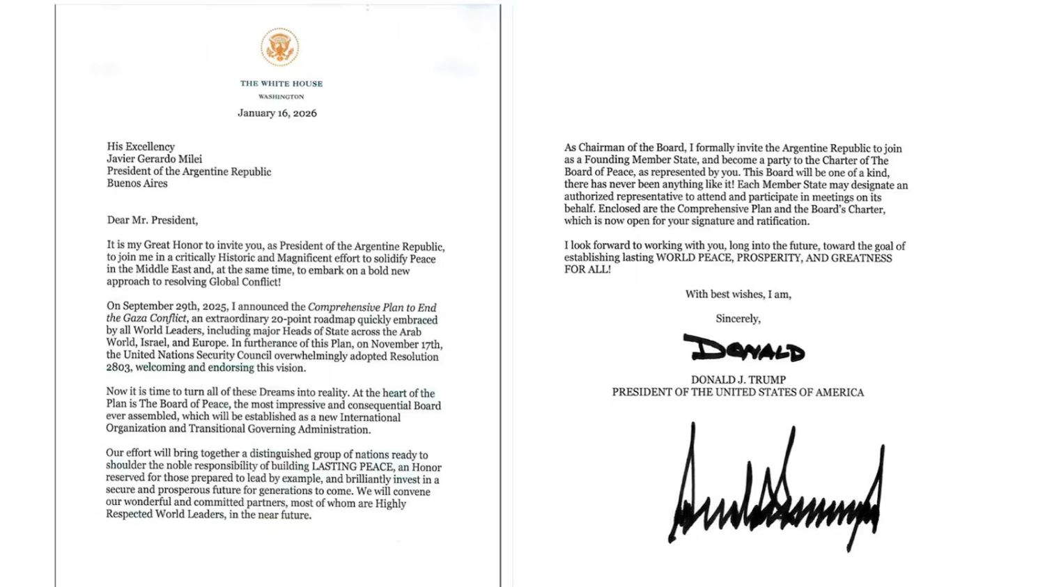 La invitación de Trump 