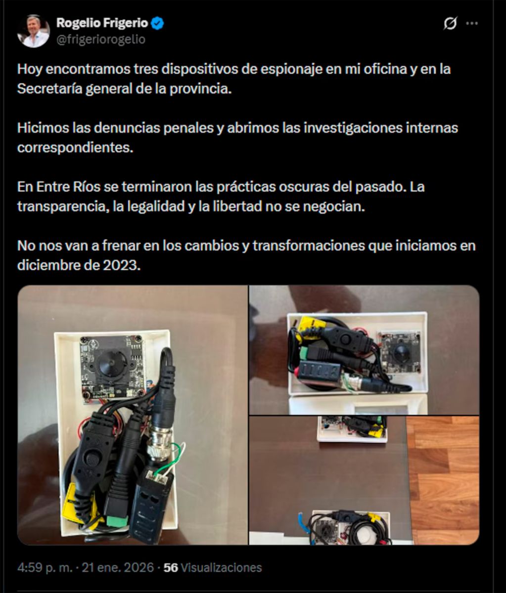 Los dispositivos hallados 