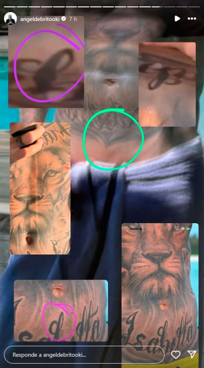 Ángel de Brito comparó los tatuajes 