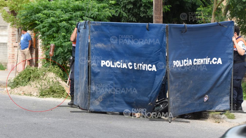 Montículo (círculo en rojo) donde habría colisionado la víctima 