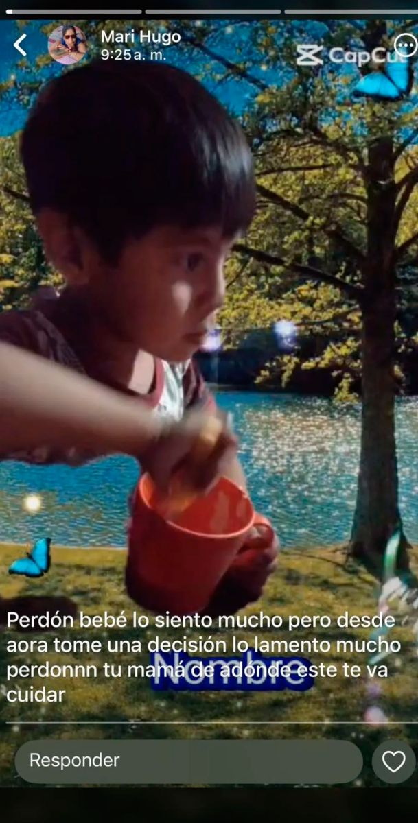 El mensaje a su hijo 