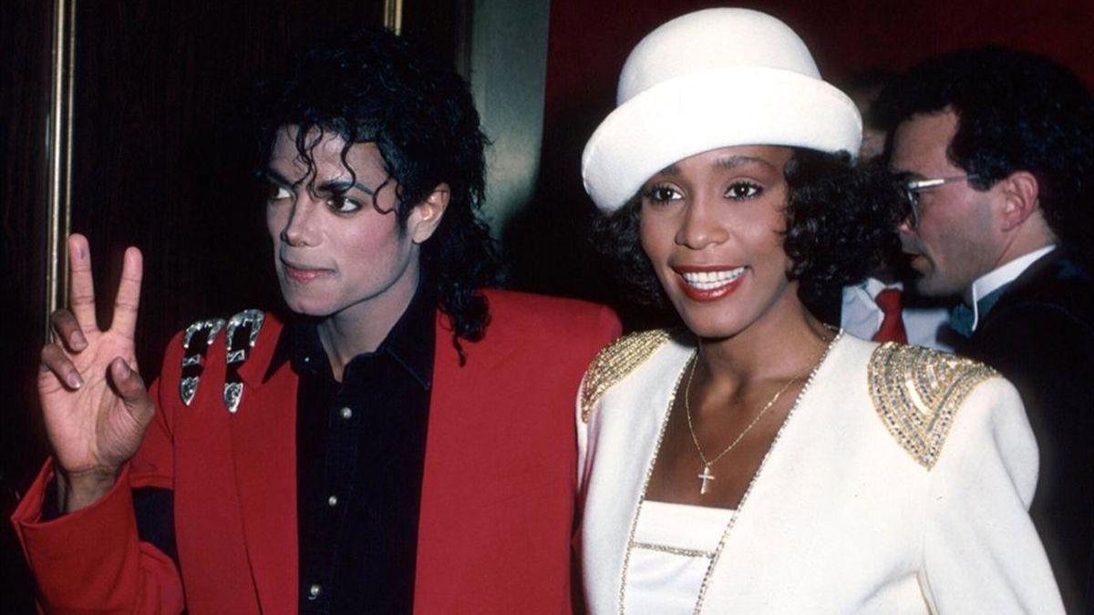 Whitney com Michael Jackson 