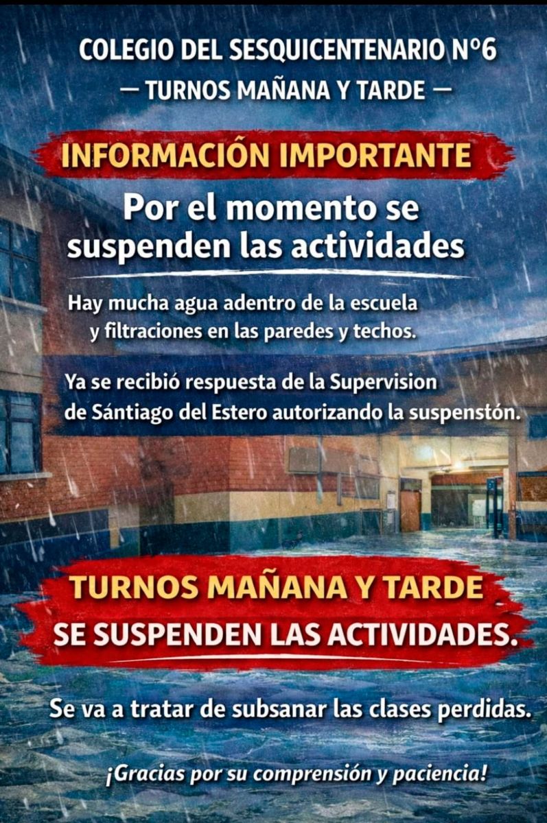 Suspensión de actividades 