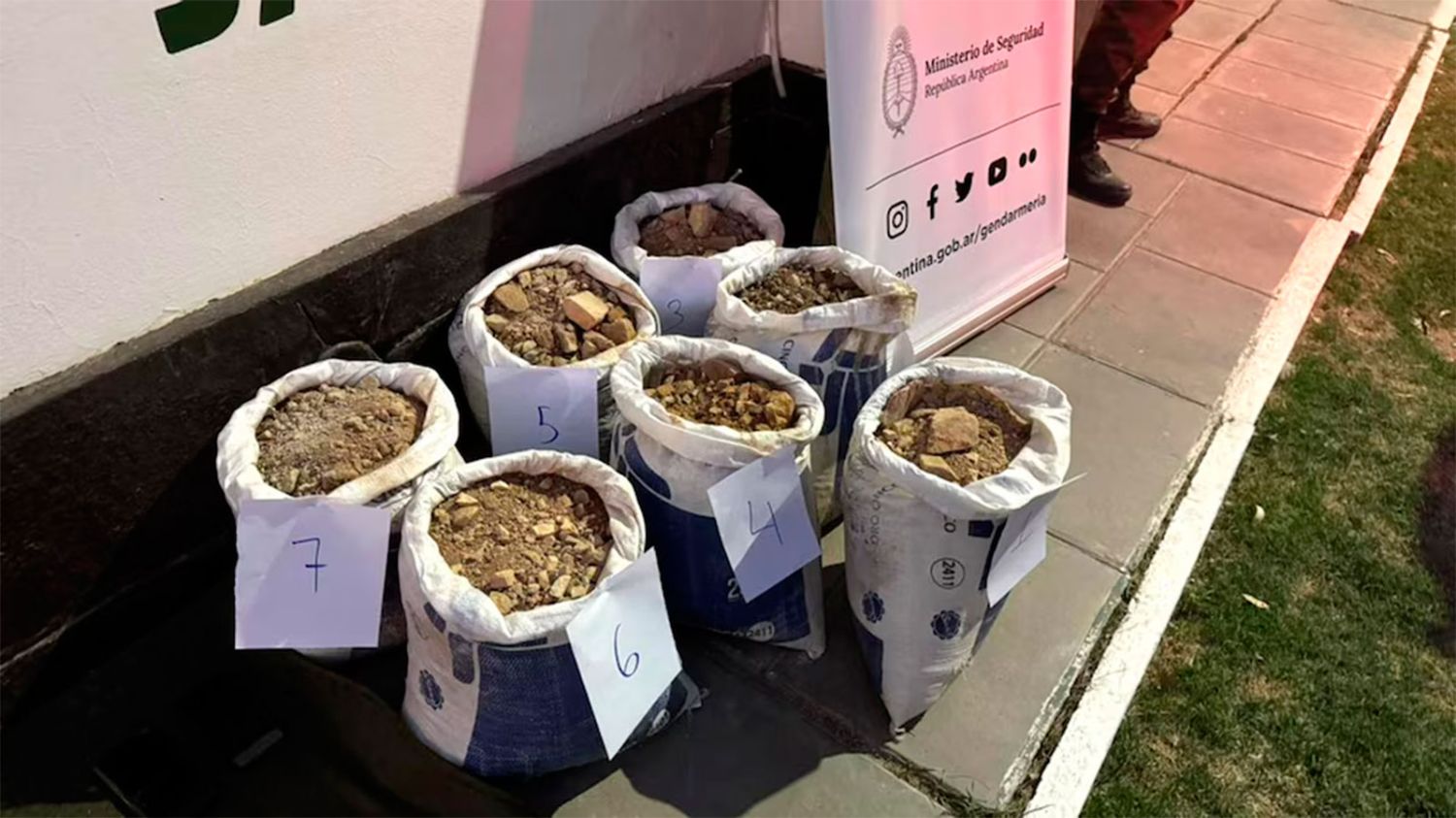 Las bolsas secuestradas 