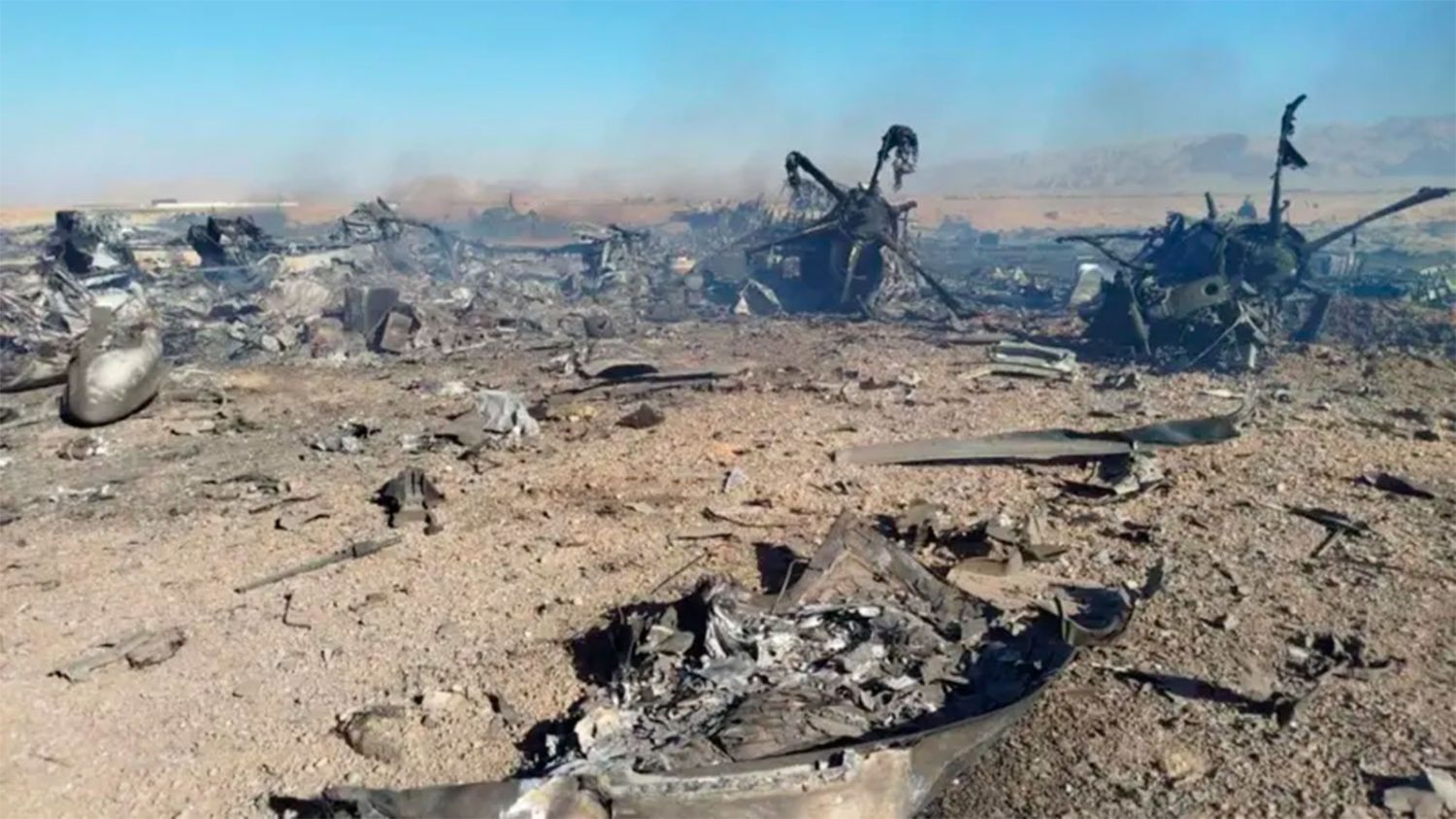 Restos de una aeronave en Irán 