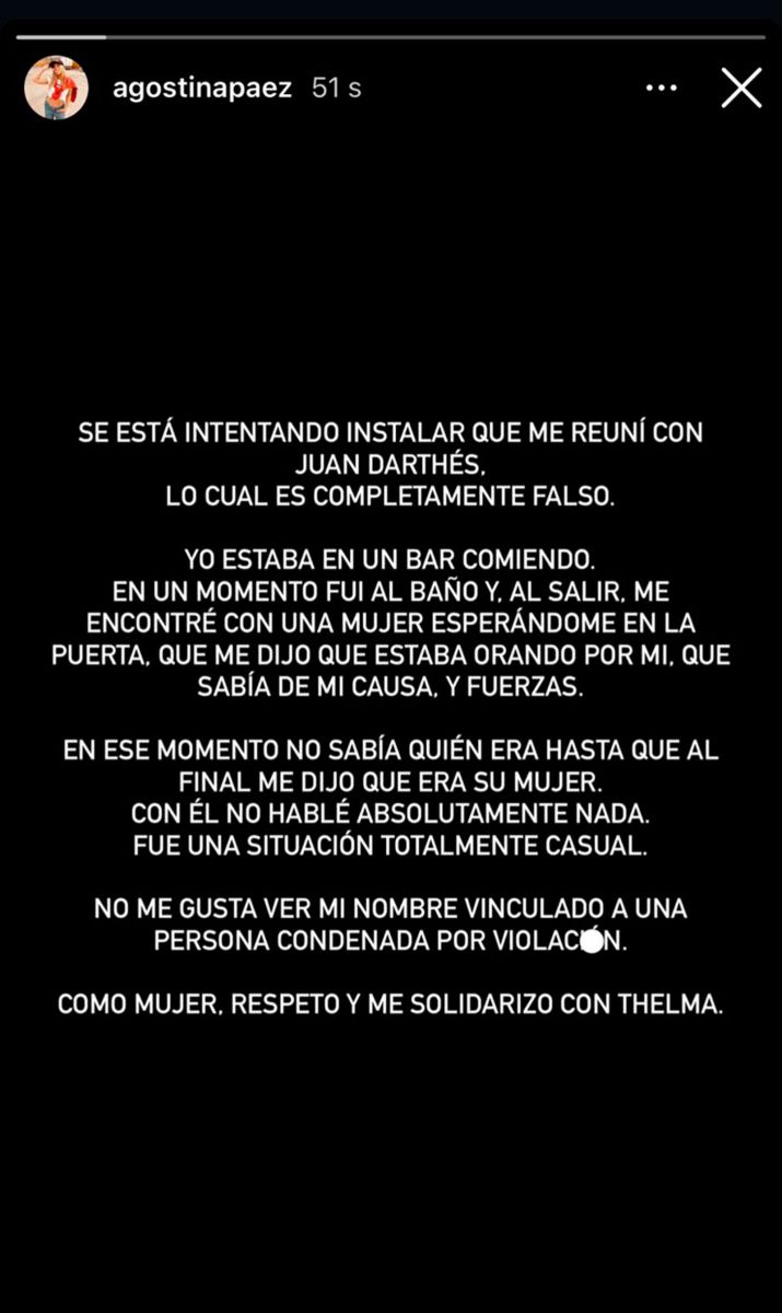 Posteo Agostina Páez 