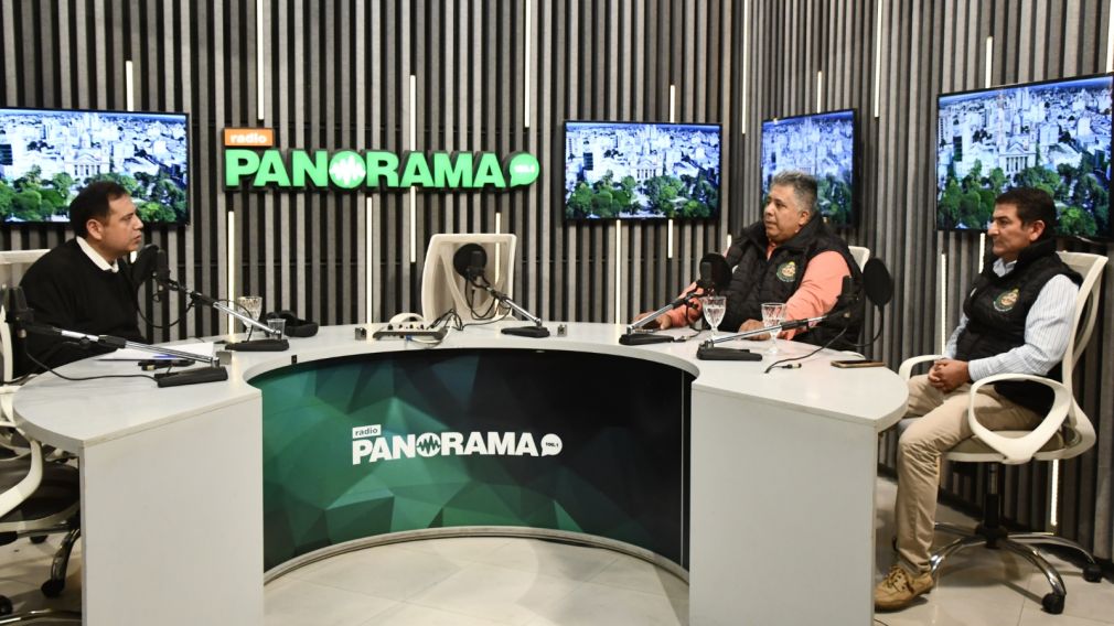 Eduardo Palma y Ángel Villalba en Radio Panorama. 