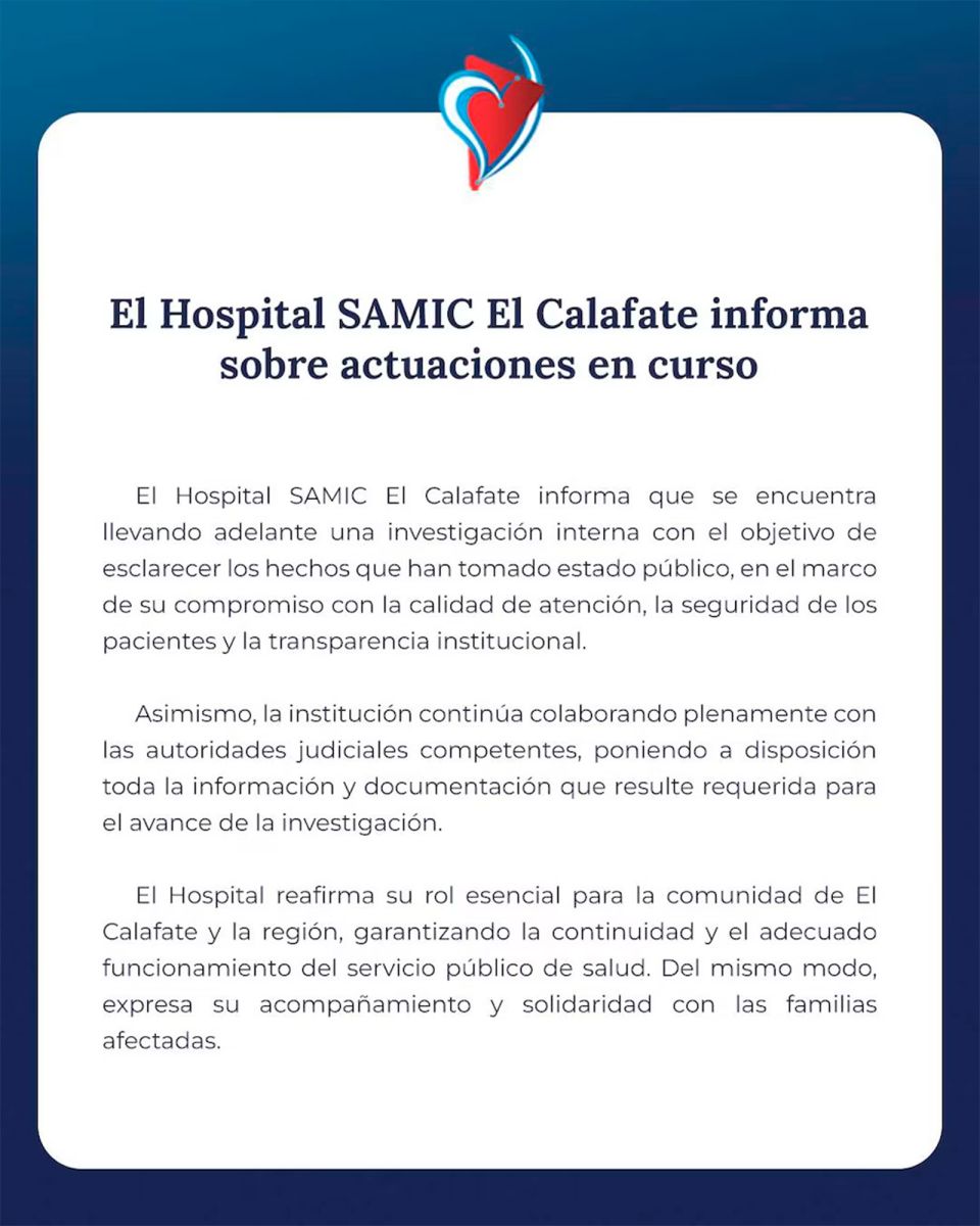 El comunicado  