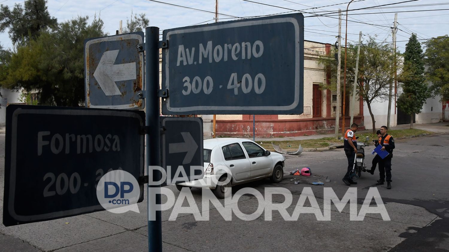 Accidente en esquina de Moreno y Formosa 