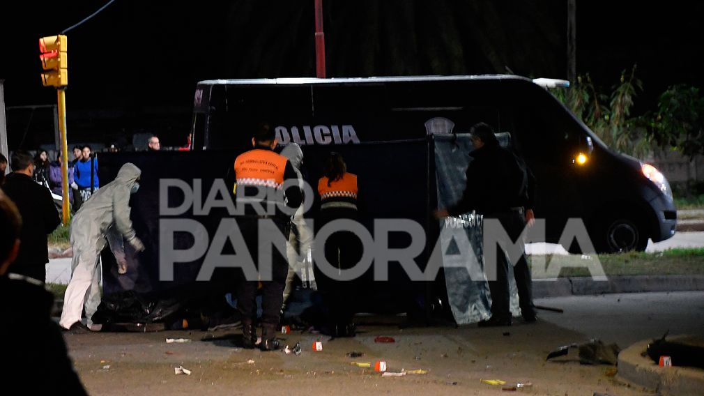 Choque fatal policía motos 