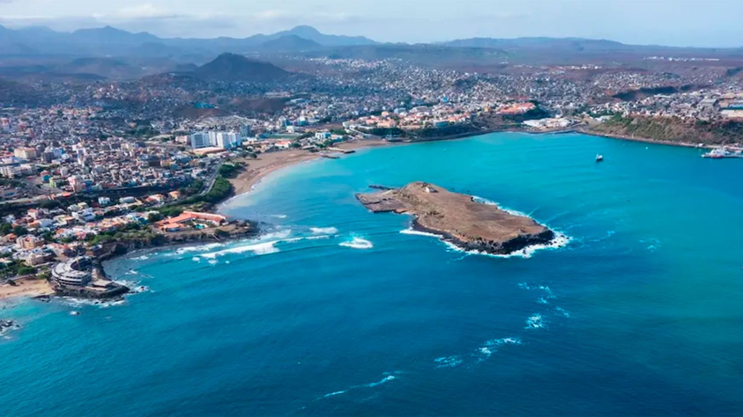 Vista de una zona costera 