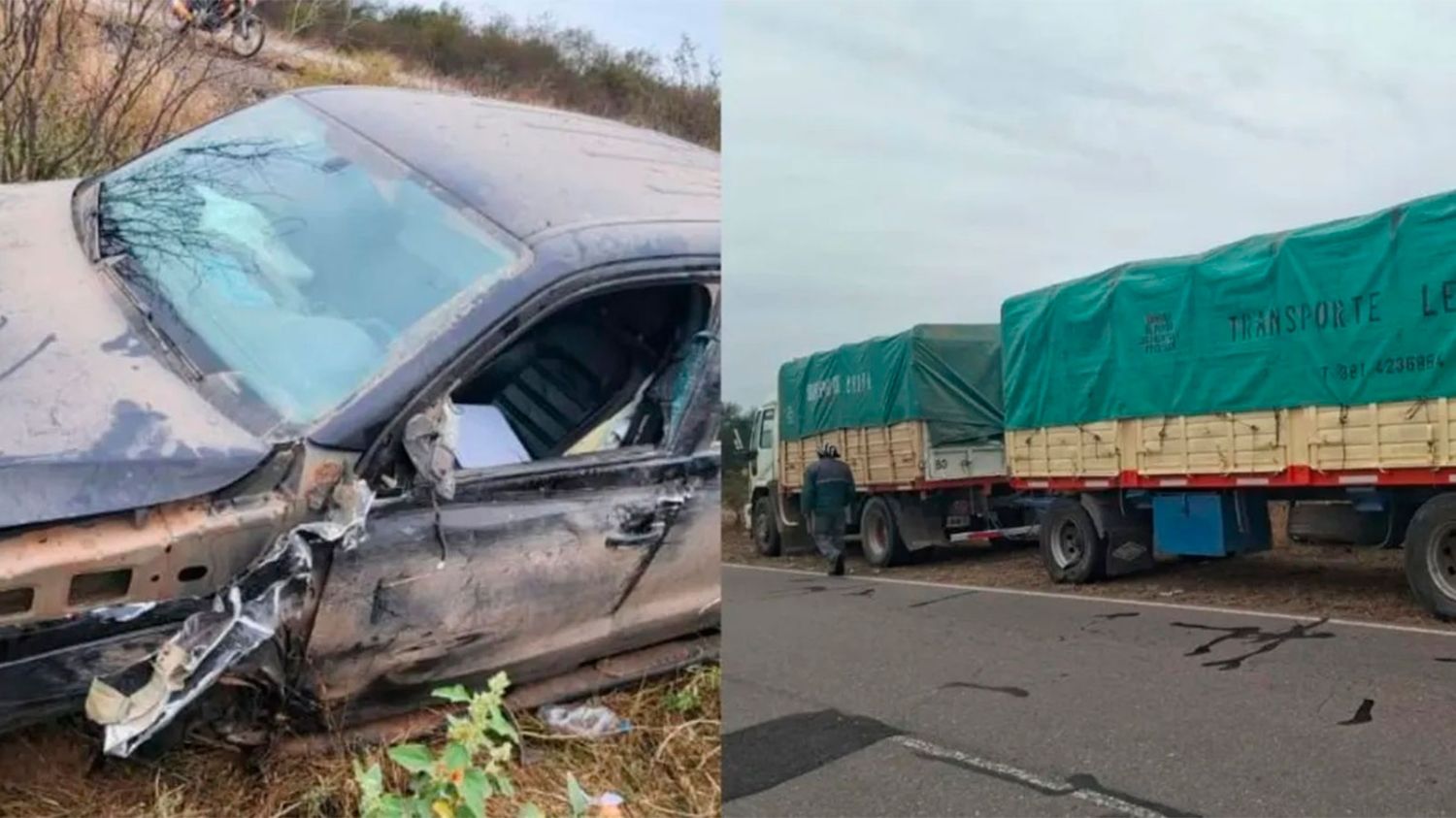 Dos conductores quedaron hospitalizados tras un violento siniestro sobre Ruta 5