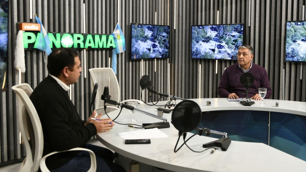 Roger Nediani en Radio Panorama. 