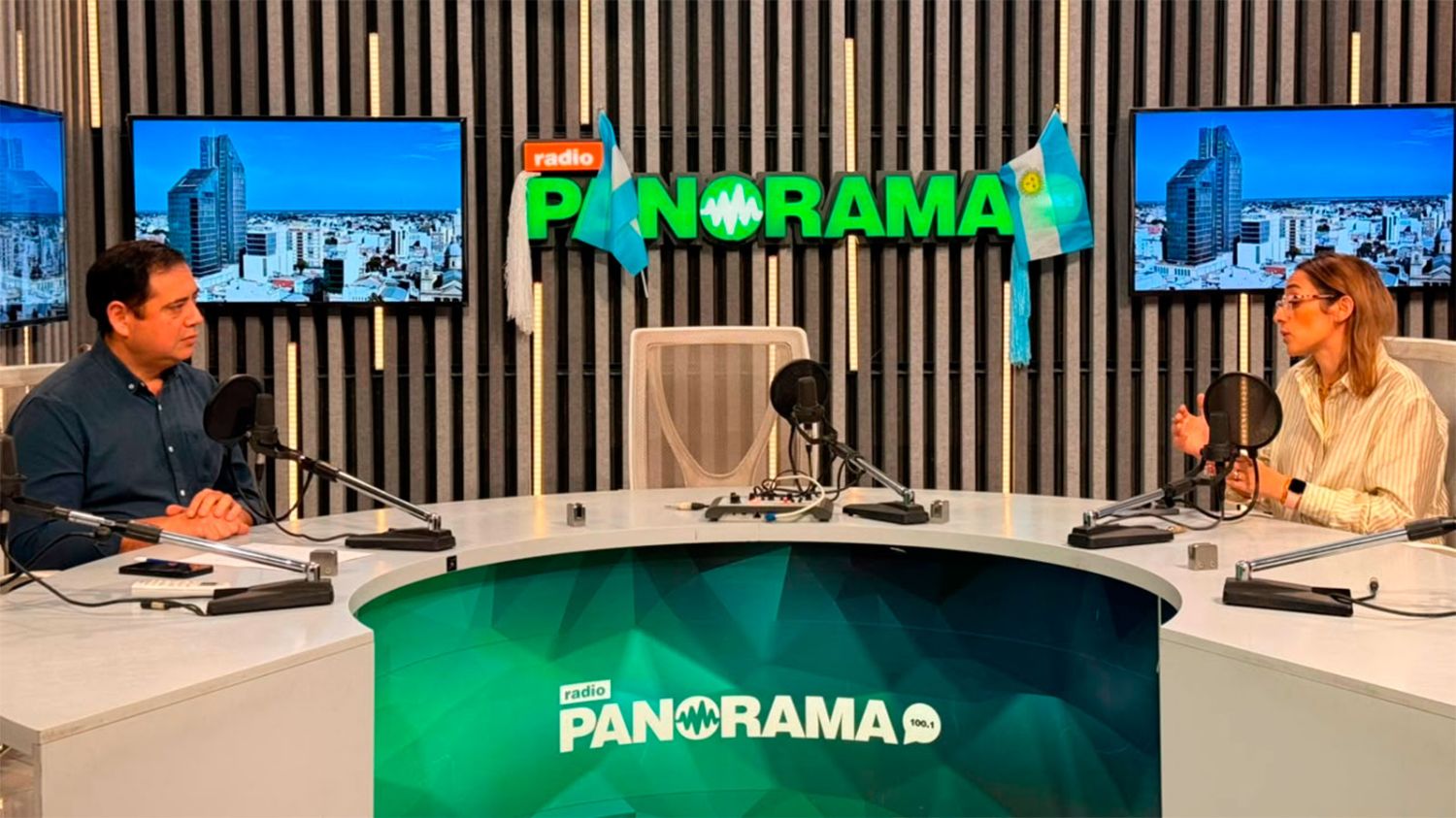 Belen Abdala en Radio Panorama. 