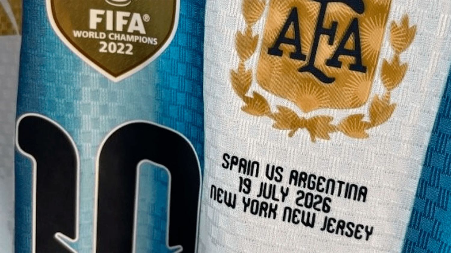 La camiseta especial de Argentina para la final del Mundial 2026 ante España