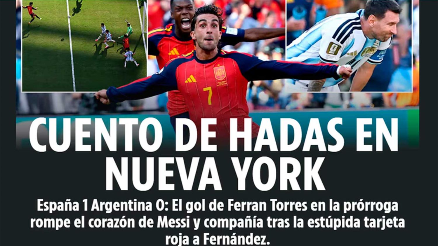Los medios de todo el mundo reflejaron la consagración de España y pusieron el foco en Messi