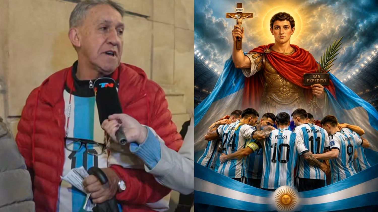 La fe también juega la final: argentinos fueron a San Expedito para pedir por la Selección