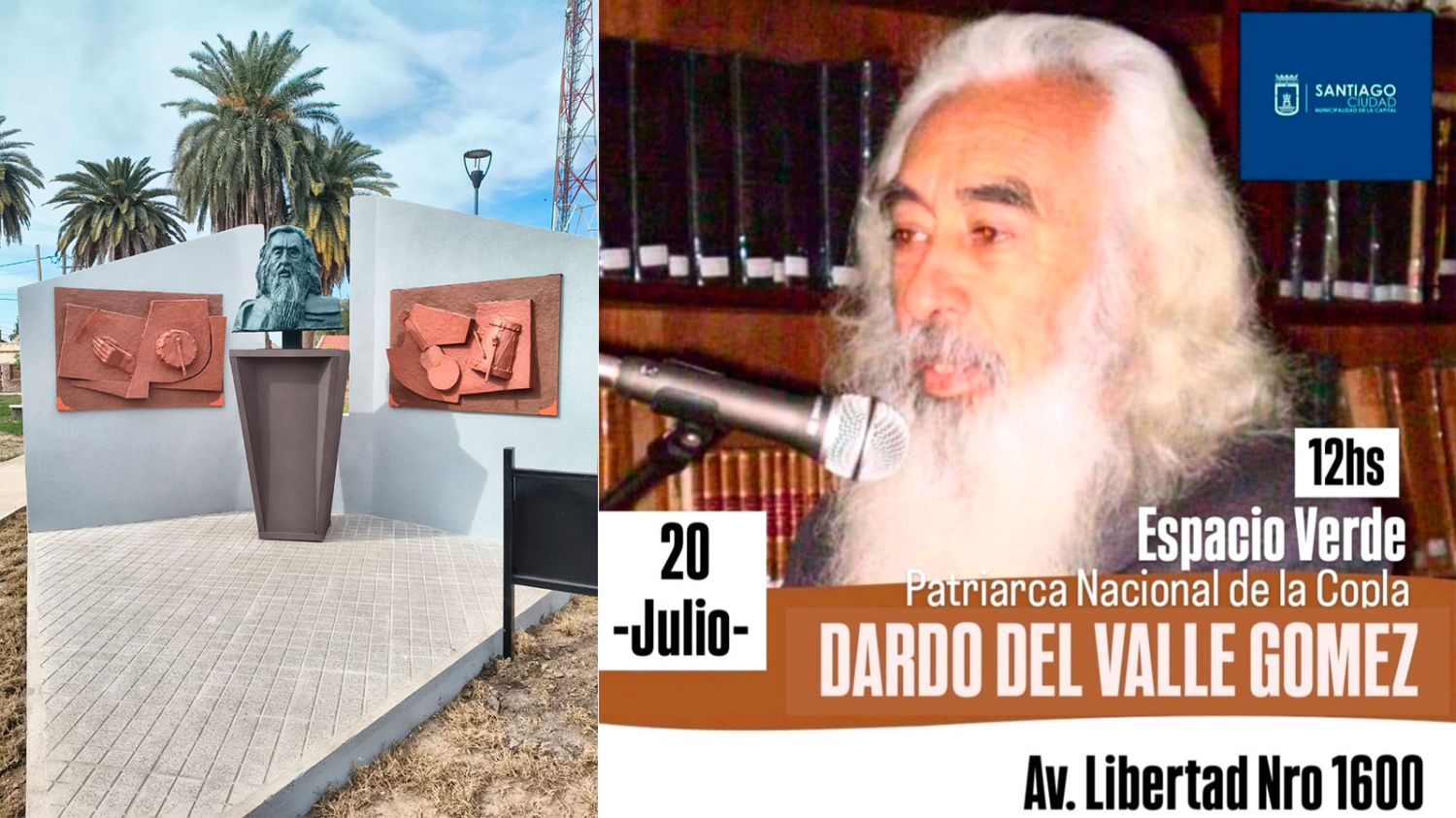 Este lunes inaugurarán un espacio verde en reconocimiento a Dardo del Valle Gómez - Diario Panorama