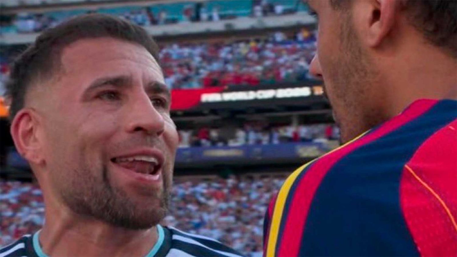 Picante cruce entre Nicolás Otamendi y Rodri tras la final: Toda la semana estuviste llorando - Diario Panorama