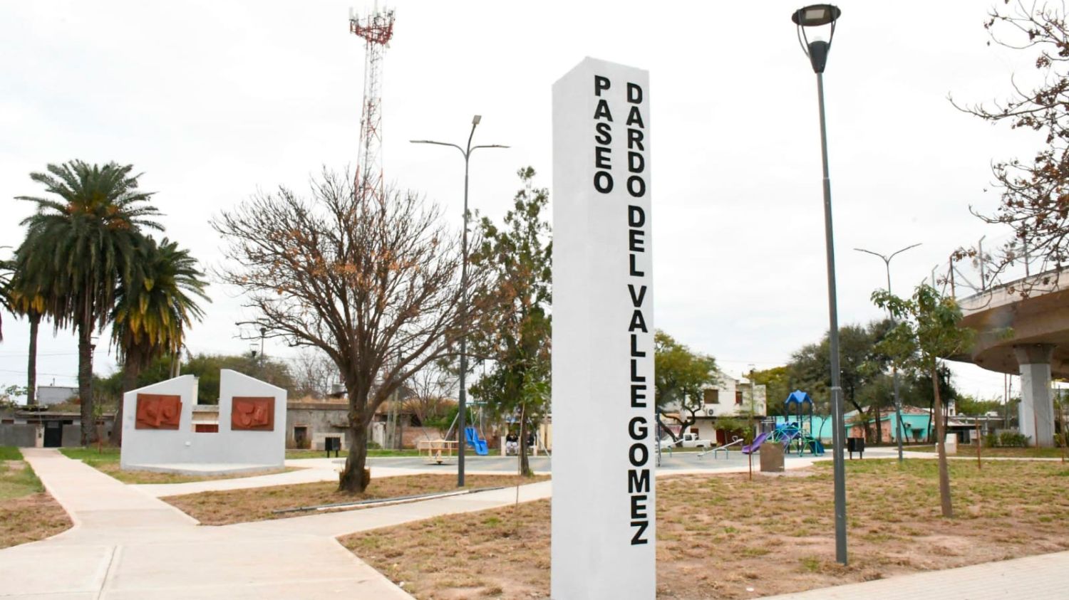 La Municipalidad inaugurará este lunes el paseo Dardo del Valle Gómez en el barrio Francisco de Aguirre
