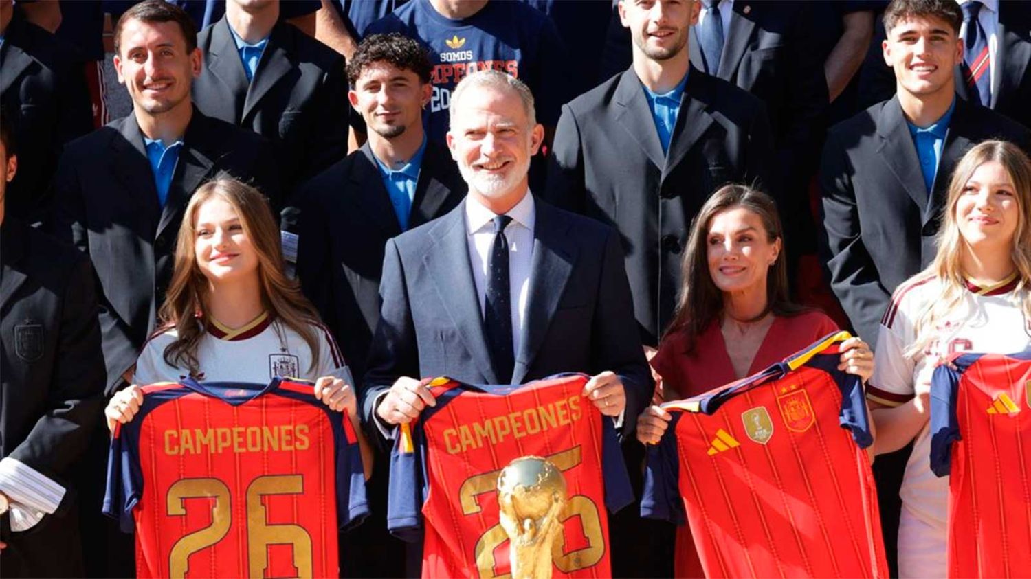 Felipe VI recibió a la selección de España tras el título mundial: "Fue un privilegio verlos jugar"