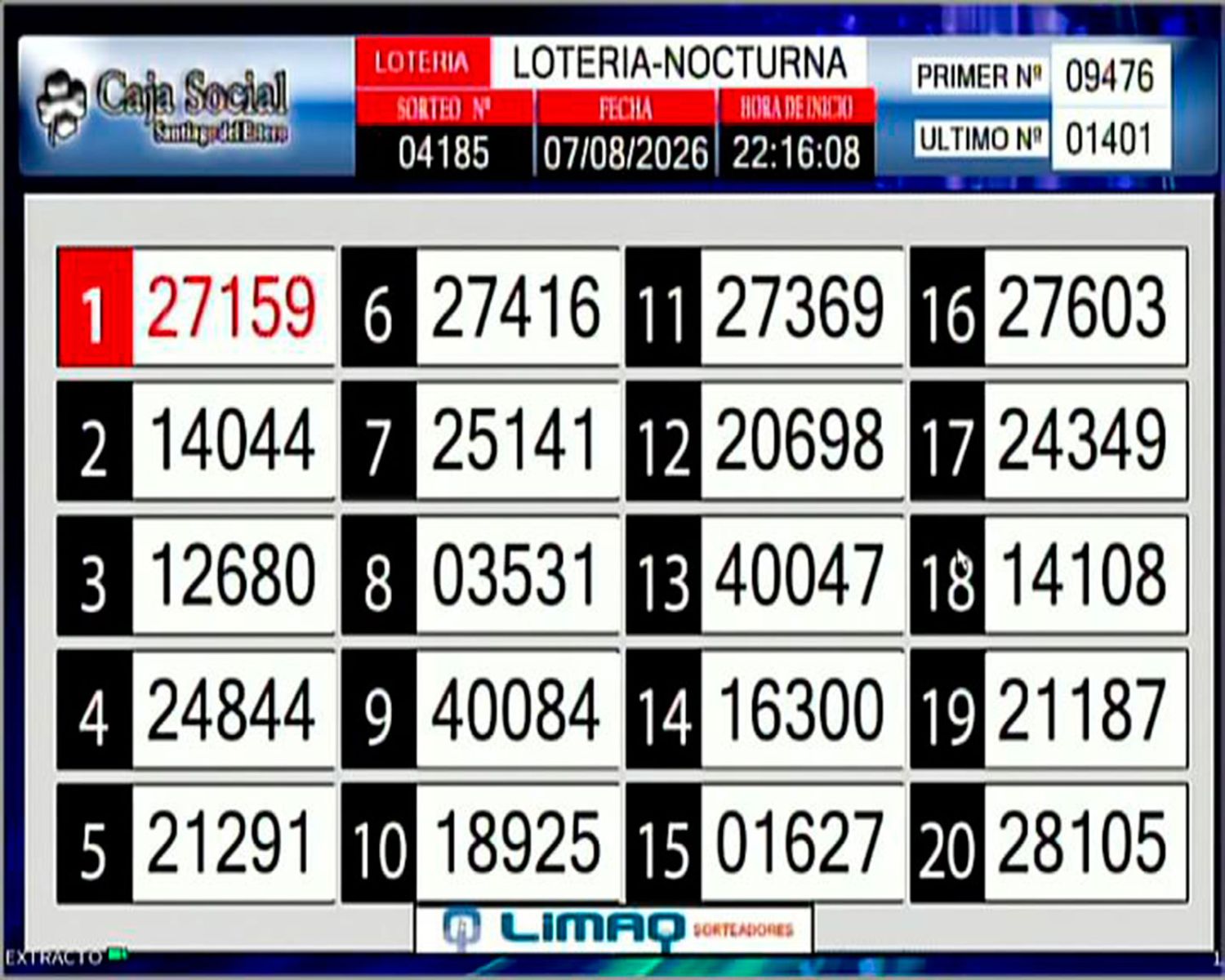 Lotería Santiagueña 