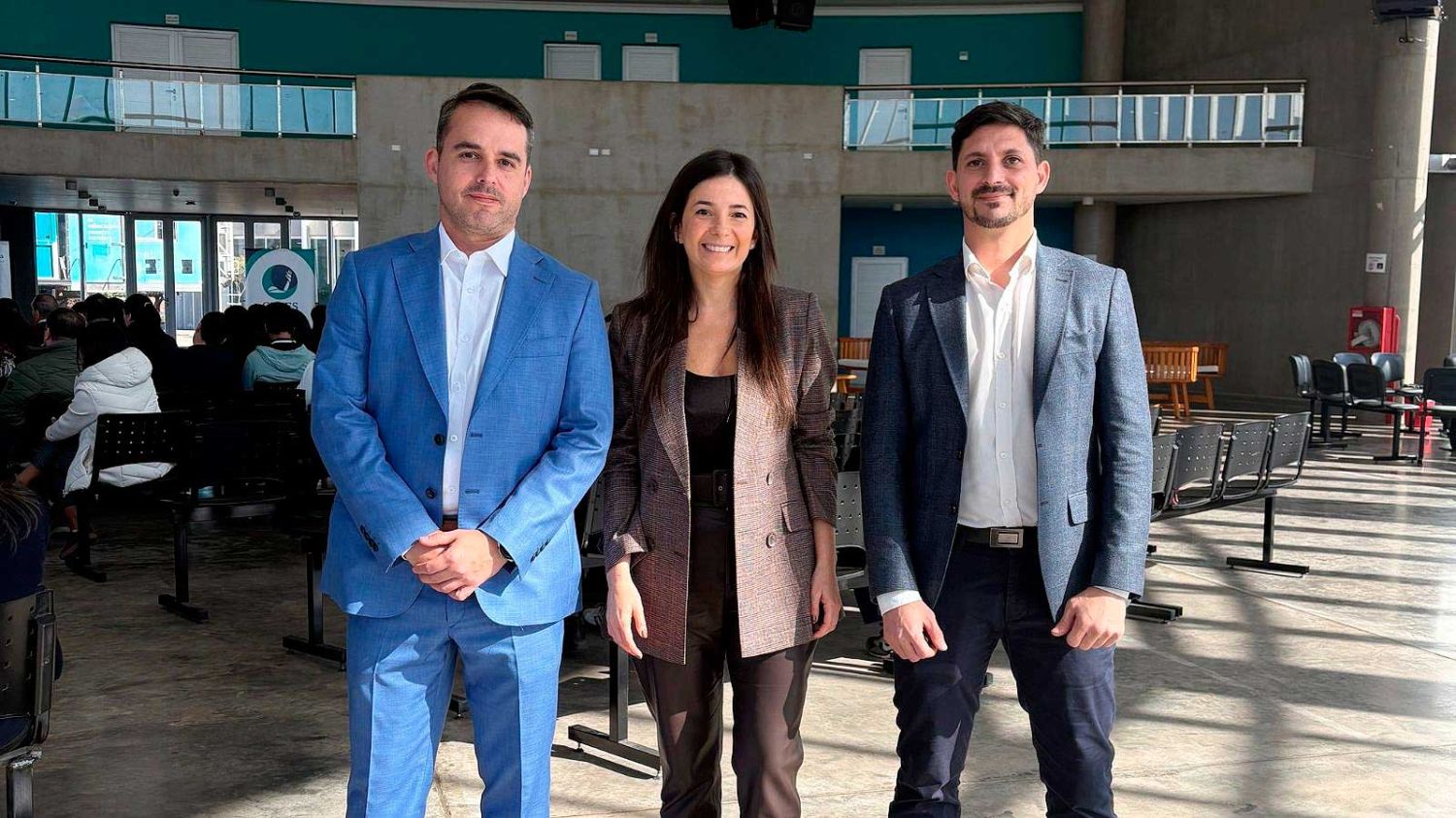 Juan José Targa, Ana Luna y Marcelo Beban.  