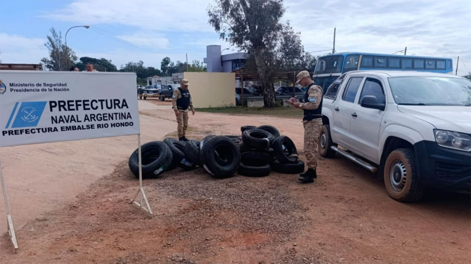 Neumáticos secuestrados 