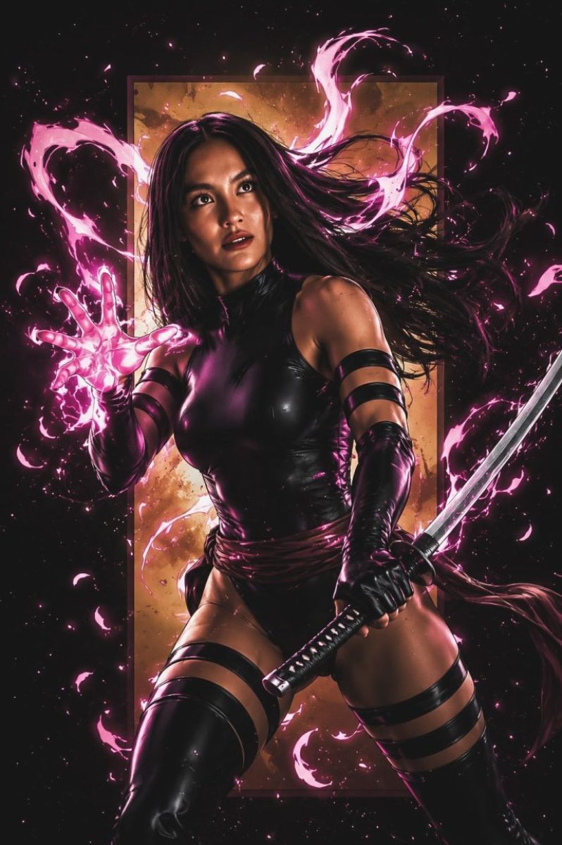 Agnez Mo como Psylocke. 