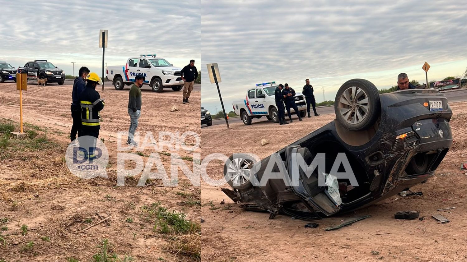 Así quedó el auto 