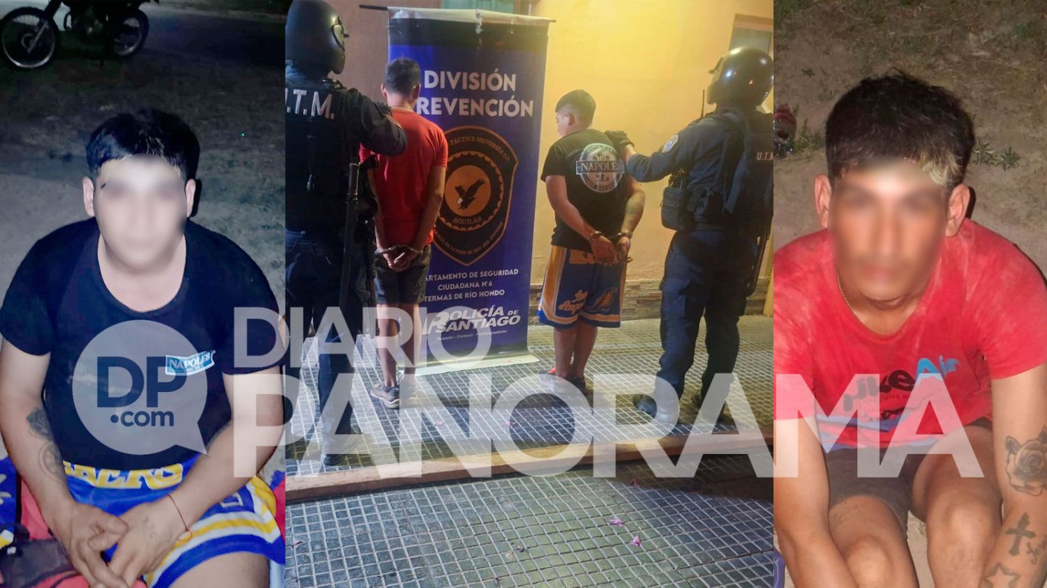 Pensaban que nadie lo notaría: cargaban al hombro un tubo estrucural de 7 metros y los detuvo la policía