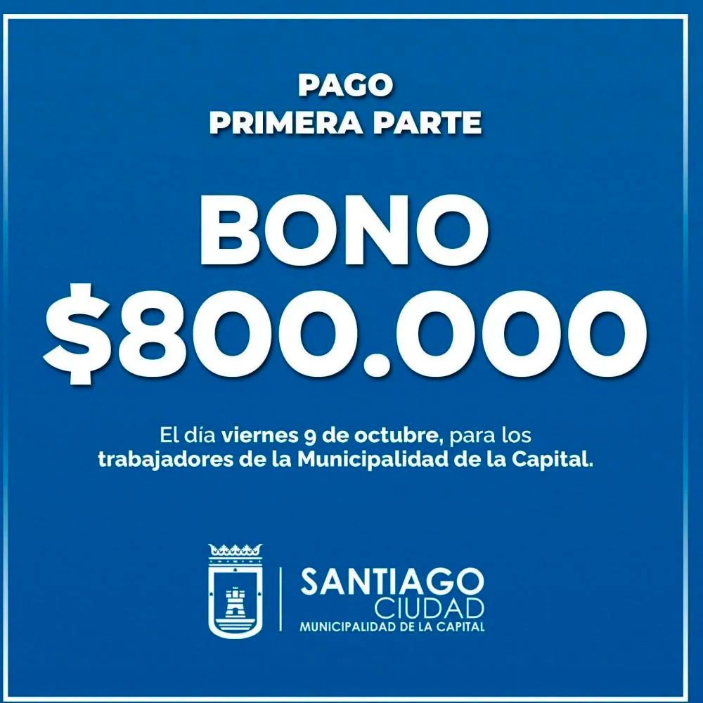 Bono de fin de año para municipales de la Capital