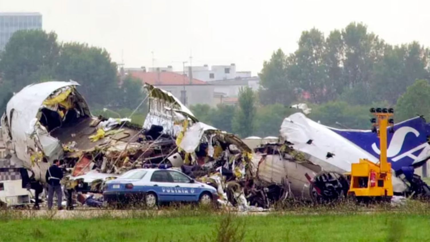 Los restos del MD-87 