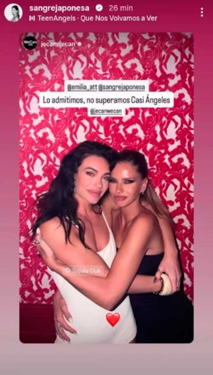 Emilia Attias y la China Suárez. 